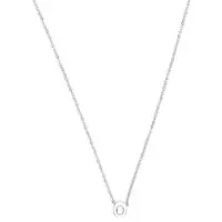 Luxenter Cadena 'Alphabet O' plata