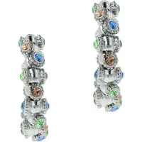 Otazu Vintage Barrel Hoops Multicolor - Rhodium Talla: OS | Pendientes Outlet | Mujer