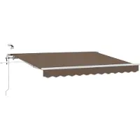 Syfax Toldo eléctrico con LED y sensor 3 x 2,5 m Gris topo