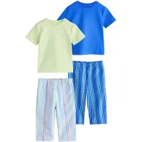 Next Pijama azul / azul claro / verde pastel / rosa claro