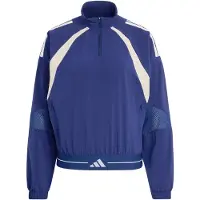 Adidas Chaqueta deportiva 'Hyperglam' azul oscuro / blanco / blanco natural
