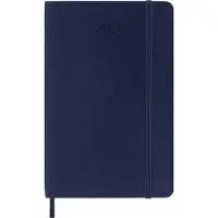 Moleskine 8056999274627, Agenda de bolsillo 2026, formato diario, tamaño A6, tapa blanda, color azul