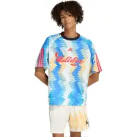 Adidas adidasCamiseta tejido de punto House Of Tiro X Common Goal L Off White / Semi Ice Tangerine / Ray Blue / Multicolor Hombre