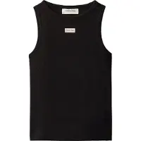 Calvin Klein Girls Rib Tank Top Black Talla: 10 | Camisas Outlet | Unisex | Negro