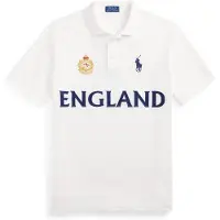 Ralph Lauren Camiseta azul oscuro / oro / blanco