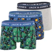Jack & Jones Calzoncillo boxer 'JACCODY' azul oscuro / gris moteado / verde hierba / negro
