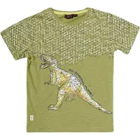 KOROSHI Camiseta amarillo claro / caña / negro / blanco