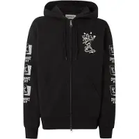 Carhartt WIP Sudadera con cremallera negro / blanco