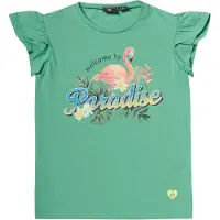 KOROSHI Camiseta verde / mezcla de colores