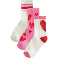 Next Calcetines rosa / rojo / blanco lana