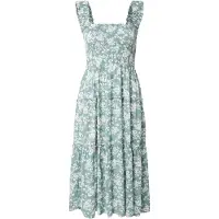 Hailys Vestido de verano 'Ma44cy' azul cian / blanco