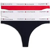 Tommy Hilfiger Underwear Tanga 'Essential' gris claro / rojo / negro / blanco