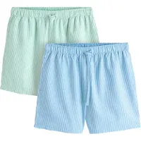 Next Pantalón de pijama azul claro / verde claro / blanco