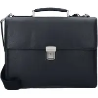 Leonhard heyden Berlin Maletín Piel natural 40 cm Compartimento para el portátil negro