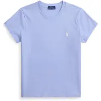 Ralph Lauren para mujer. 211B14605025 Camiseta de punto de algodón Classic Fit azul claro (M), Casual, Manga corta, o