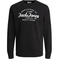 Jack & Jones Sudadera 'JJForest' negro / blanco