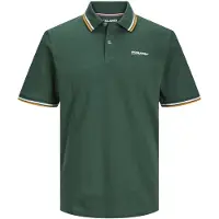 Jack & Jones Camiseta 'JJCampa' navy / verde oscuro / rojo / blanco