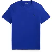 Ralph Lauren para hombre. 710671438529 Camiseta de punto Custom Slim Fit azul (M), Casual, Algodón, Manga corta, outl