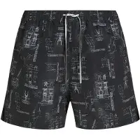 Karl Lagerfeld Bermudas negro / blanco