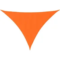 vidaXL , toldo triangular de tela Oxford, 3,5x3,5x4,9 m, color naranja