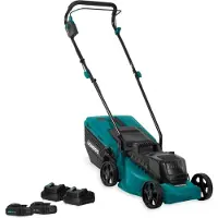 Vonroc Cortacésped inalámbrico 40V - 33 cm - motor sin escobillas | 2 baterías de 2.0Ah y 2 cargadores