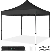 Vonroc Carpa Pop-Up para fiestas - 3x3 m | Negro