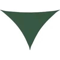 vidaXL , vela de sol, tejido Oxford, triangular, 5x6x6 metros, verde oscuro