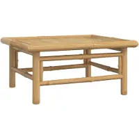 vidaXL Mesa de jardín, 65x55x30 cm, bambú