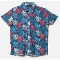 KOROSHI Camisa azul / rojo / blanco