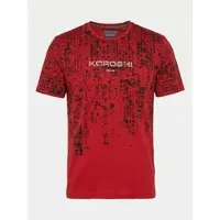 KOROSHI Camiseta rojo / negro / blanco