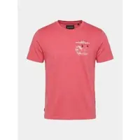KOROSHI Camiseta rosa / negro / blanco