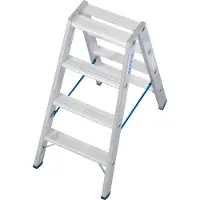 Krause STABILO: Escalera de dos tramos con 2x4 peldaños, modelo 124722