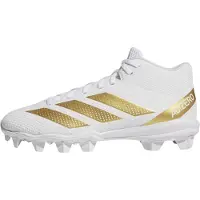 Adidas adidasBota de fútbol Adizero Impact.2 Moulded Rubber 47 1/3 Cloud White / Gold Metallic / Cloud White Hombre