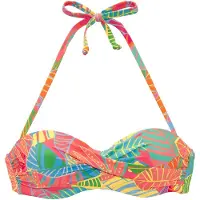s.Oliver Top de bikini azul / verde / coral / rosa claro