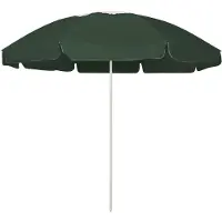 vidaXL , Parasol de playa, color verde, 240 cm
