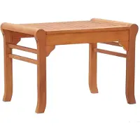 vidaXL : Banco de jardín de 64 cm, fabricado en madera de eucalipto maciza