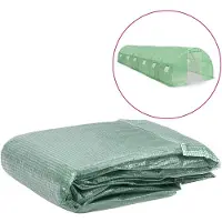 vidaXL : Cubierta de repuesto para invernadero (27 m²), 300x900x200 cm, color verde