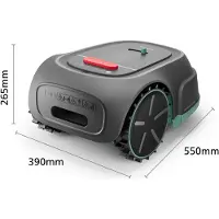 Philips Robot cortacésped Serie 3000: Corte en cruz, mapas GPS, corte inteligente, sensor de lluvia, color gris (RSL3000/10)