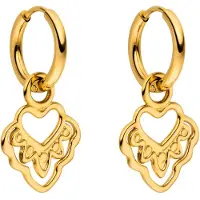 Purelei Pendientes 'Heart' oro
