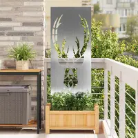 Syfax Pantalla de Privacidad para Jardín Plateado 50 x 140 cm