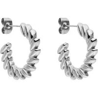 Purelei Pendientes 'Big Leaf' plata