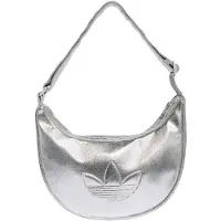 Adidas adidasBOLSO ADICOLOR HALF CRESCENT DE PIEL SINTÉTICA METALIZADA 1 Talla Silver Metallic Unisex
