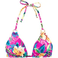 LASCANA Top de bikini azul / verde / naranja / rosa