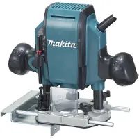 Makita RP 0900 J - fresadora de 900 vatios 8 mm en maletín del sistema MAKPAC