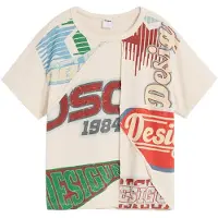 Desigual , Camiseta estampada logo, NiñOs, Algodon, Blanco, 5/6