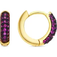 Luxenter Pendientes 'Lesrat' rosa oscuro