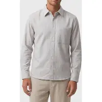 Calvin Klein Ls Melange Flannel Shirt Harbor Mist Talla: XXL | Camisas Casuales Outlet | Hombre