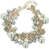 Otazu Ultimate Pearl Bracelet Grey Talla: OS | Brazaletes Outlet | Mujer | Blanco