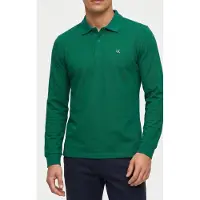 Calvin Klein Ls Casual Pique Polo Deco Green Talla: XL | Manga Larga Outlet | Hombre | Verde