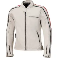 Held Brixham 52420 Chaqueta de cuero Gris/Rojo 52 hombres
